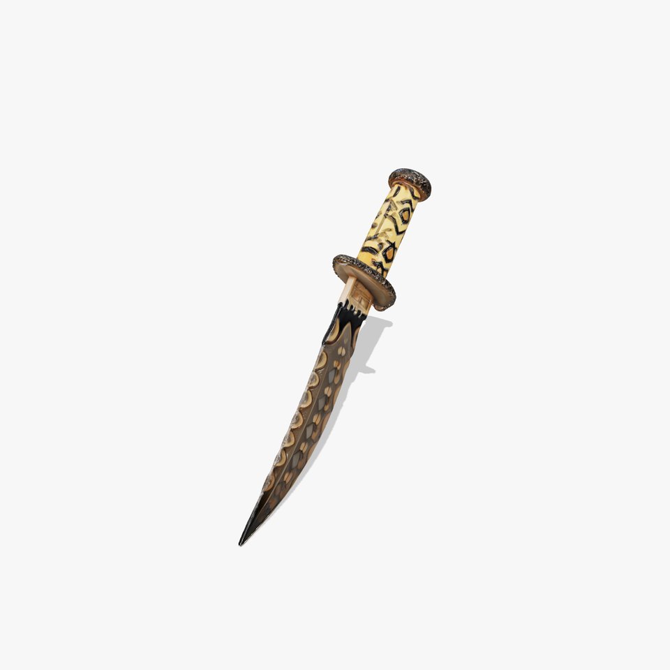 Intricate Ornamental Knife D Model Pack